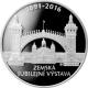 Stříbrná mince 200 Kč Zemská jubilejní výstava v Praze 125. výročí 2016 Proof