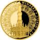 Zlatá čtvrtuncová medaile Rozhledna Lednický minaret 2016 Proof