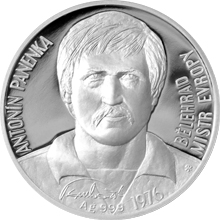 Strieborná minca 2 NZD Antonín Panenka 2016 Proof
