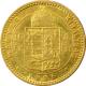 Zlatá mince Čtyřzlatník Františka Josefa I. 10 Franků 4 Forinty 1886