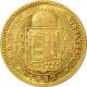 Zlatá minca Čtyřzlatník Františka Josefa I. 10 Franků 4 Forinty 1883