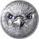 Strieborná minca Sokol rároh 1 Oz Wildlife Protection 2016 Antique Štandard