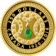 Zlatá mince Královna Alžběta II. 90. výročí narození 2016 Diamanty Smaragd Proof