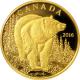 Zlatá minca Medveď baribal 2016 Proof (.99999)