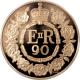 Zlatá minca Královna Alžběta II. 90. výročie narodenia 2016 Proof