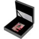 Strieborná minca Luxury Line Ružové osvietenie 2013 Krystal Proof
