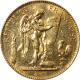Zlatá mince 100 Frank Anděl - Génius 1901