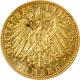 Zlatá mince 10 Marka Vilém II. Pruský 1890