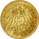 Zlatá minca 10 Marka Vilém II. Pruský 1896