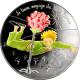 Stříbrná kolorovaná mince Malý princ: Nádherná cesta - Květina 2016 Proof