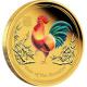 Exkluzivní Zlatá kolorovaná mince Year of the Rooster Rok Kohouta 1 Oz 2017 Proof