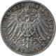 Stříbrná mince 3 Marka Vilém II. Pruský 1908