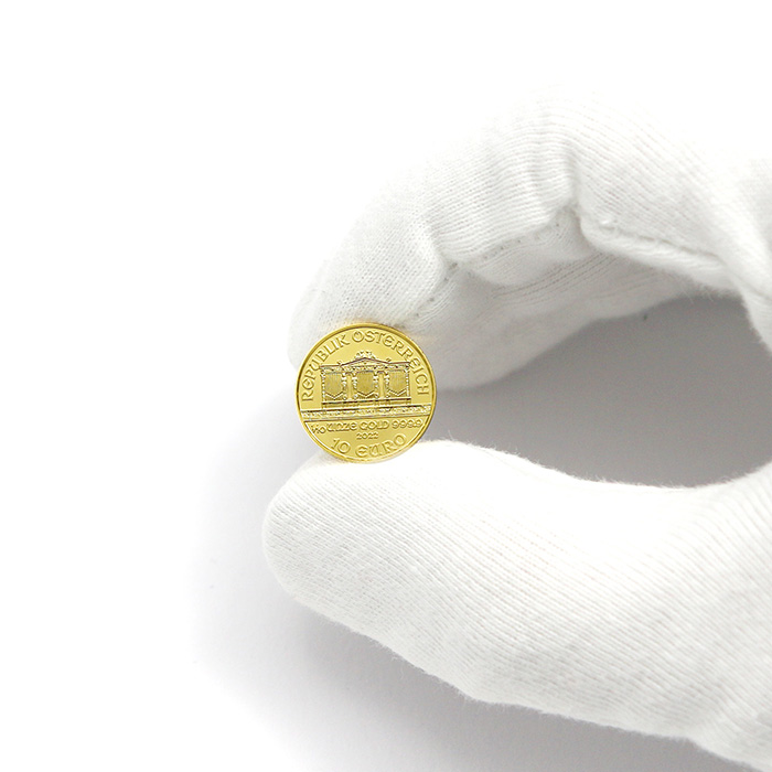 Zlatá investiční mince Wiener Philharmoniker 1/10 Oz 