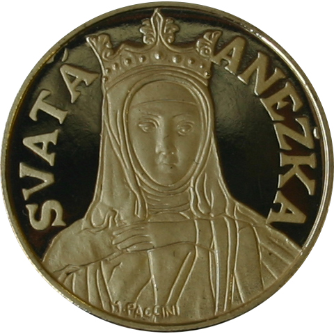Sada 6 zlatých medailí Čeští svatí 2000 Proof