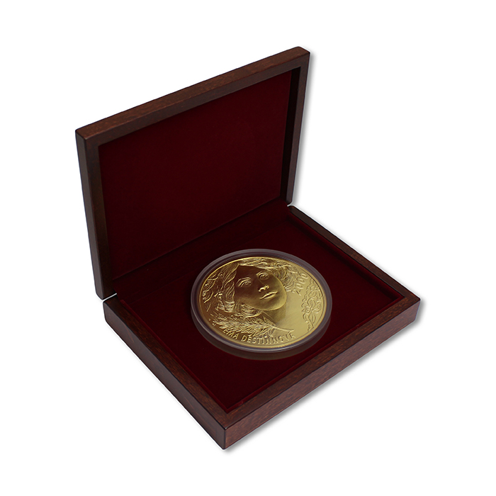 Zlatá investiční medaile 1 Kg Ema Destinnová Motiv 2000 Kč bankovky 2011 Standard 