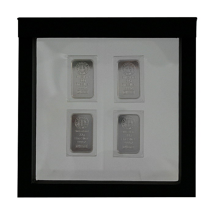 Luxusní transparentní etue - dárková krabička 150 x 150 mm černá