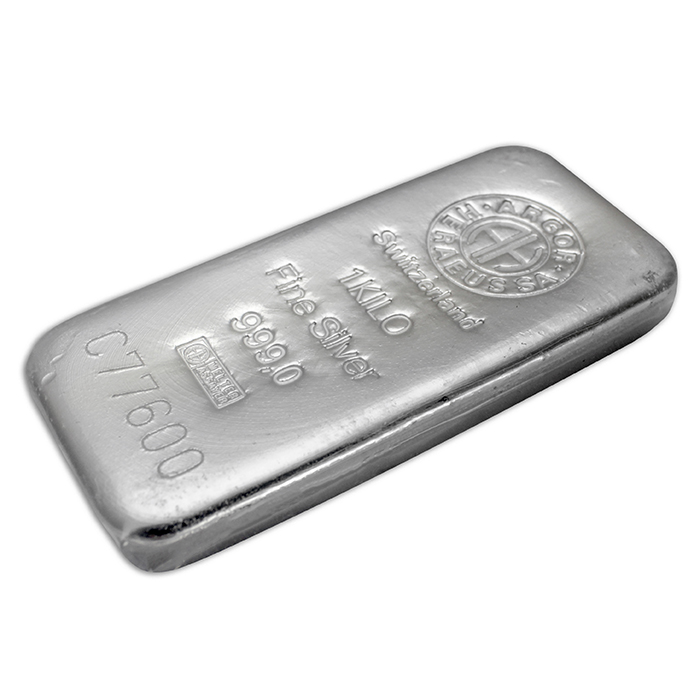 1000g Argor Heraeus SA Švýcarsko Investiční stříbrný slitek
