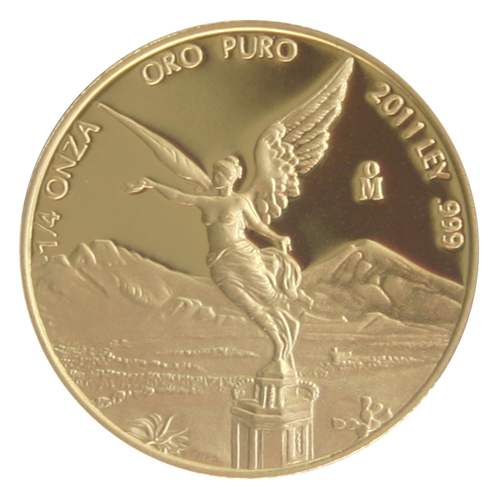 Mexiko Libertad Exkluzivní Zlatá Sada 30.výročí Mexické investiční mince 2011 Proof
