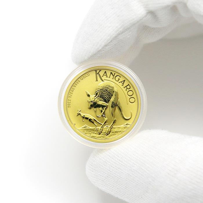 Zlatá investiční mince Kangaroo Klokan 1/2 Oz 