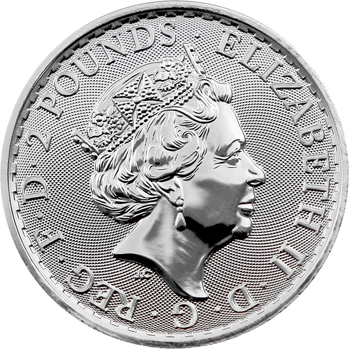 Stříbrná investiční mince Britannia 1 Oz (Odběr 100 Ks a více)