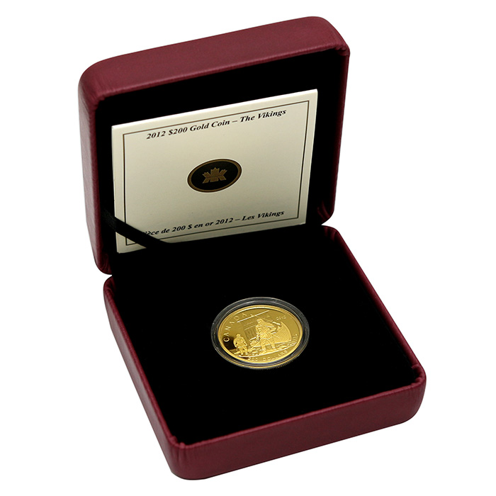 Zlatá minca Vikingové 2012 Proof
