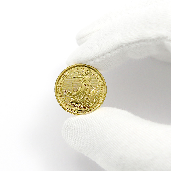 Zlatá investiční mince Britannia 1/4 Oz