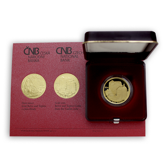Zlatá mince 5000 Kč Hrad Bečov nad Teplou 2020 Proof
