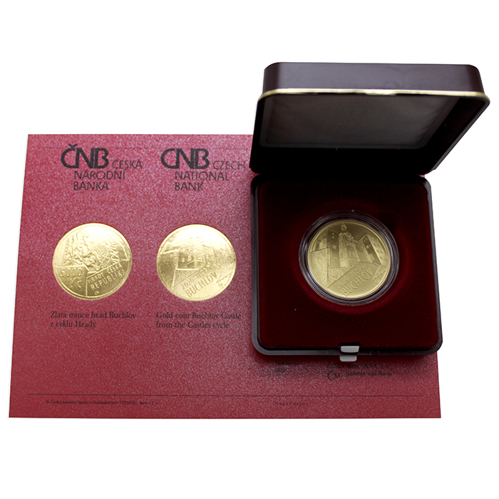 Zlatá minca 5000 Kč Hrad Buchlov 2020 Štandard