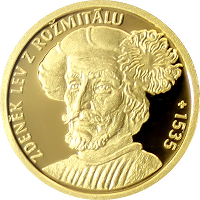 Sada čtyř zlatých mincí Šlechtický rod Pánů z Rožmitálu 2017 Proof