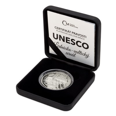 Platinová uncová mince UNESCO - Lednicko-valtický areál 2017 Proof