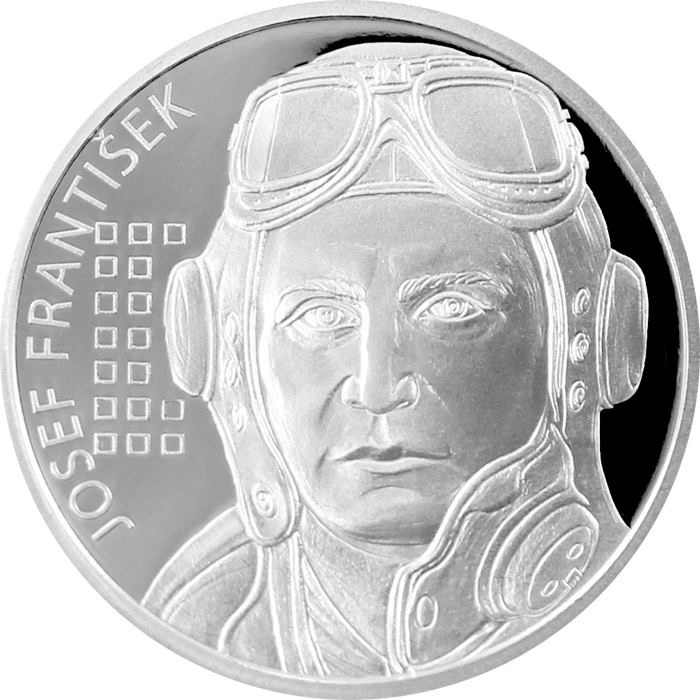 Sada štyroch strieborných mincí Československý letci v RAF - letecká esa 2017 Proof