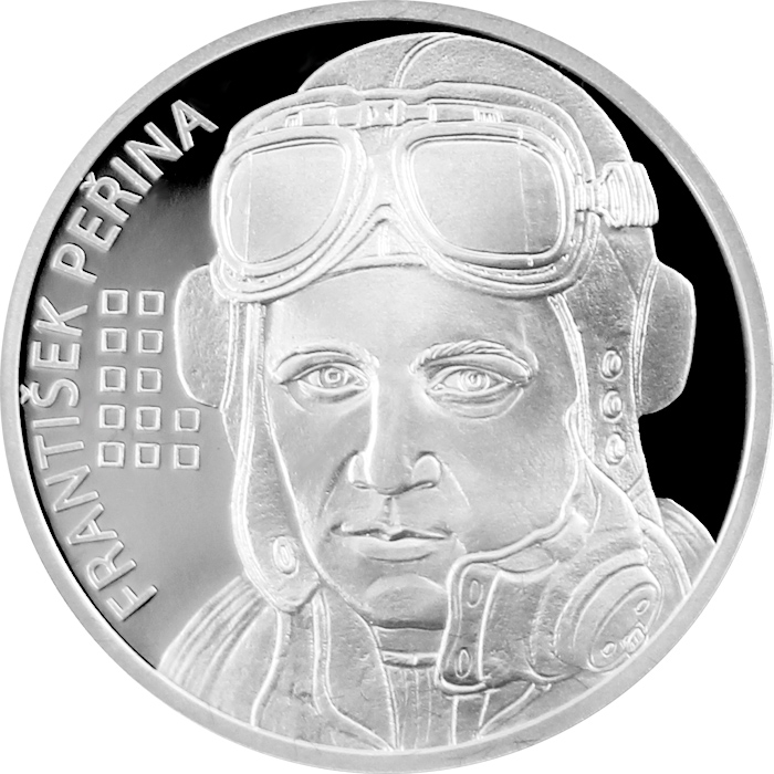 Sada štyroch strieborných mincí Československý letci v RAF - letecká esa 2017 Proof