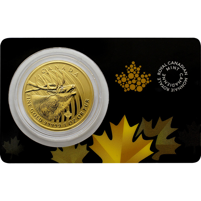Zlatá investiční mince Elk 1 Oz 2017 (.99999)