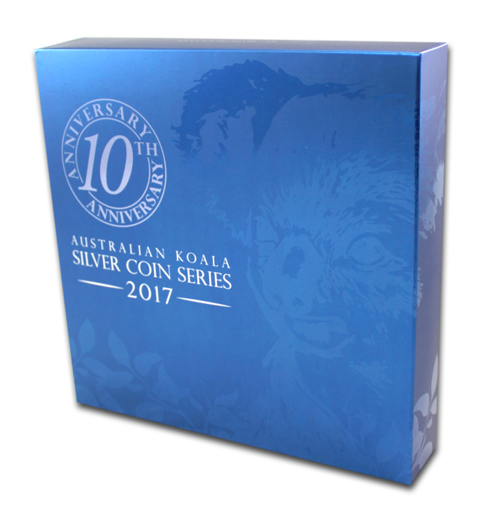 Strieborná minca 10 Oz Koala 10. výročie 2017 Proof