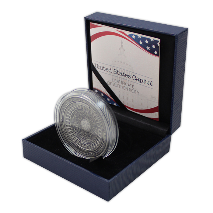 Stříbrná mince United States Capitol 2017 Antique Standard