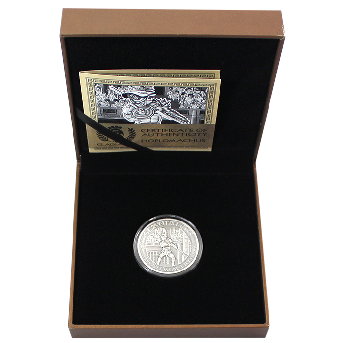 Stříbrná mince Gladiators 2 Oz Hoplomachus 2017 Antique Standard