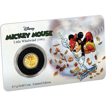 Zlatá mince Mickey Mouse - Little Whirlwind 2017 Proof