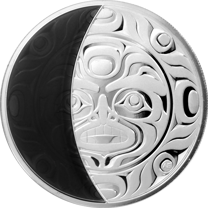 Sada stříbrných mincí Fáze měsíce 2017 Proof
