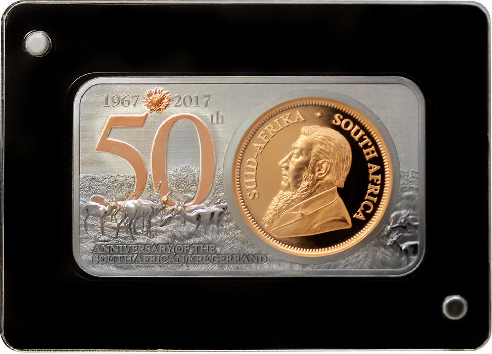 Zlatá mince Krugerrand 50. výročí Exkluzivní edice 2017 Proof