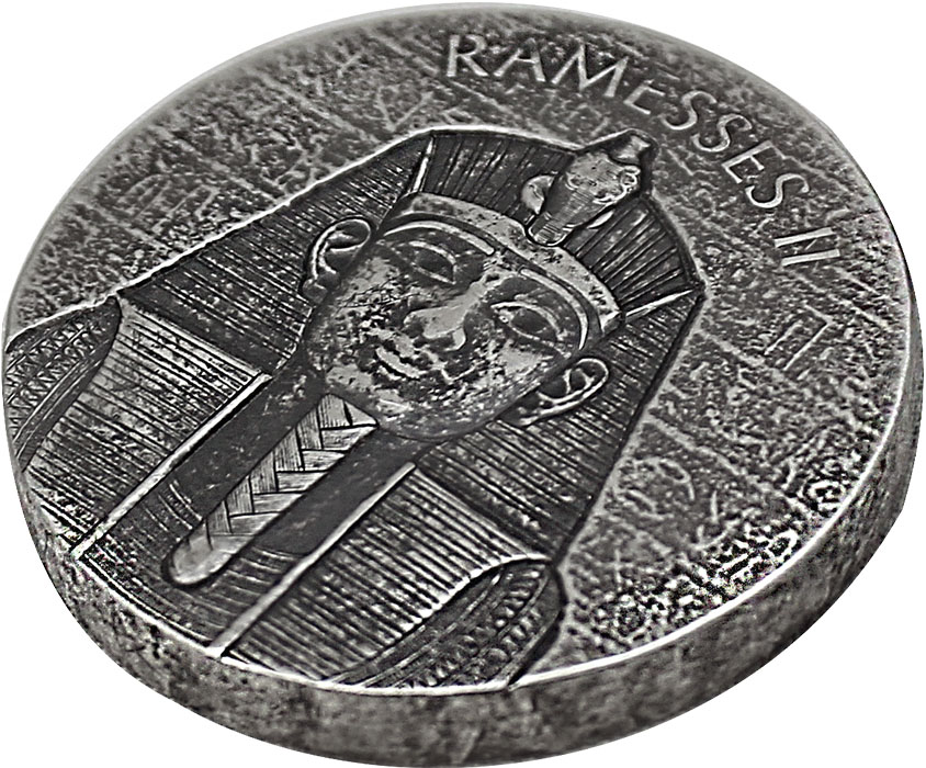 Stříbrná investiční mince Ramesse II 2 Oz 2017