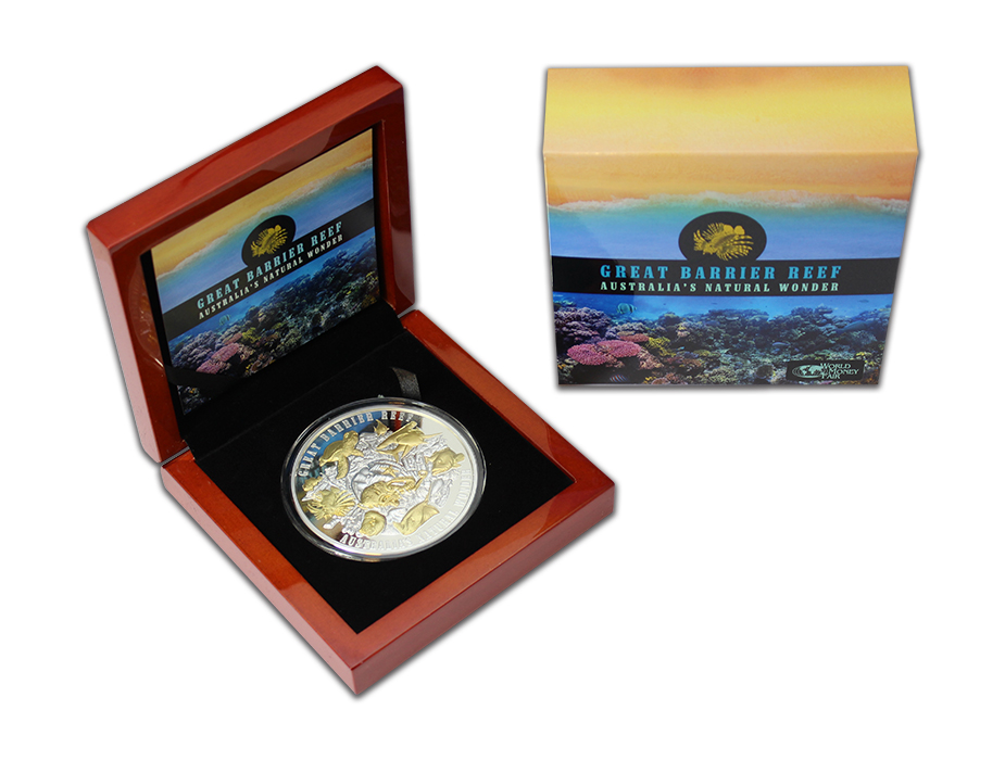 Stříbrná mince 5 Oz Great Barrier Reef 2018 Proof