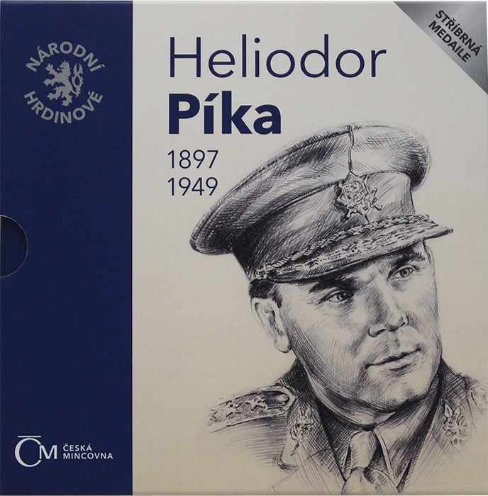 Stříbrná medaile Národní hrdinové - Heliodor Píka 2018 Proof