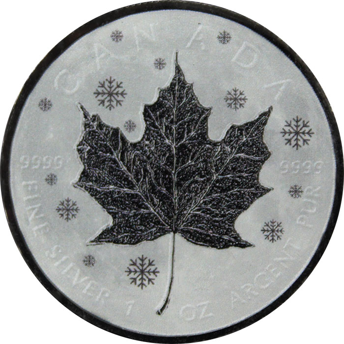 Maple Leaf Čtyři roční období Sada stříbrných Ruthenium mincí 2018 Standard