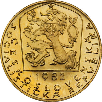 Karel IV. Československé Jednodukáty Sada zlatých mincí 600. výročí úmrtí 1978-1982