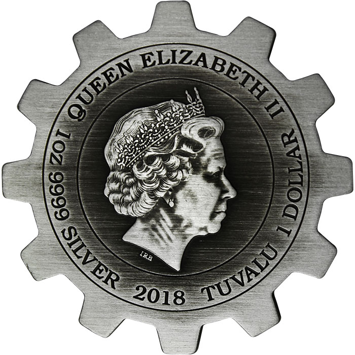Sada dvou stříbrných mincí Průmyslový vývoj 2 x 1 Oz 2018 Antique Standard