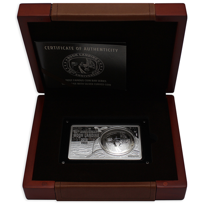 Stříbrná mince 50. výročí přistání na Měsíci - Exkluzivní edice 2019 Proof