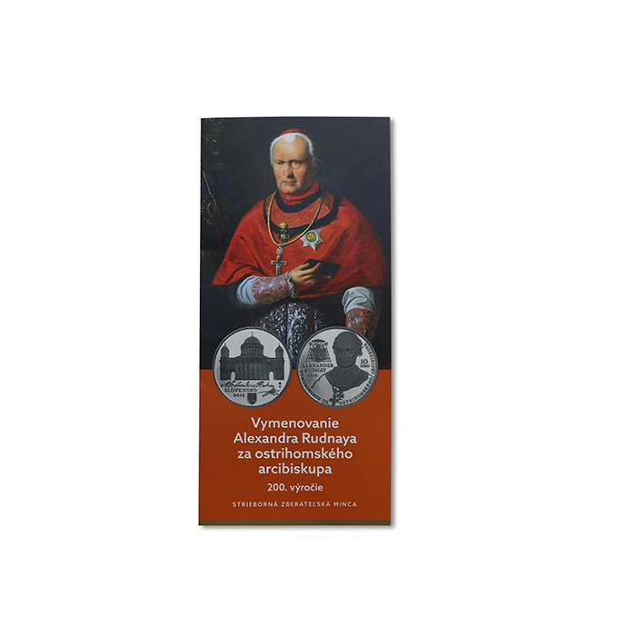 Strieborná minca A. Rudnay ostrihomským arcibiskupom – 200. výročie 2019 Proof