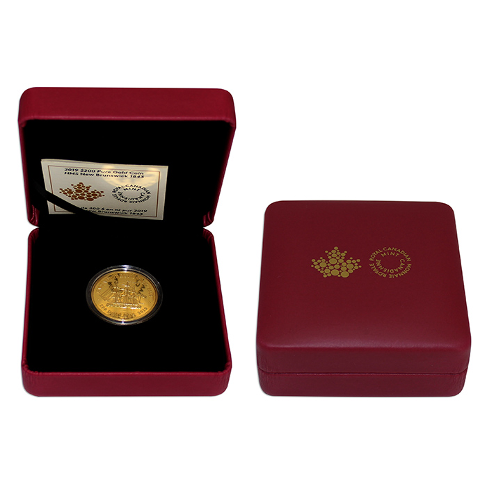 Zlatá minca HMS New Brunswick 1843 1 Oz 2019 Proof
