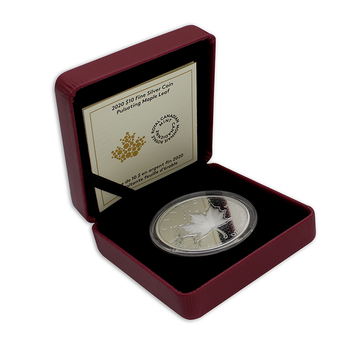 Stříbrná mince 2 Oz Pulzující Maple Leaf 2020 Proof