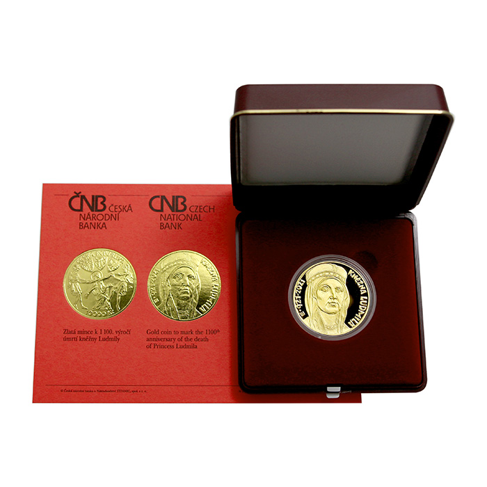 Zlatá mince 10000 Kč Kněžna Ludmila 2021 Proof